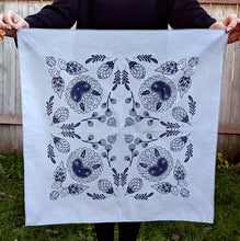 Load image into Gallery viewer, Astor bandana-gray and indigo