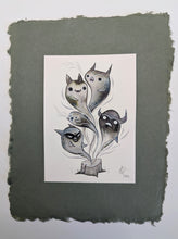 Load image into Gallery viewer, Haunted Stump- Original watercolor painting
