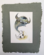 Load image into Gallery viewer, Haunted Bones- Original watercolor painting
