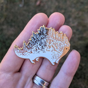 Terrabeast pin-White and gold